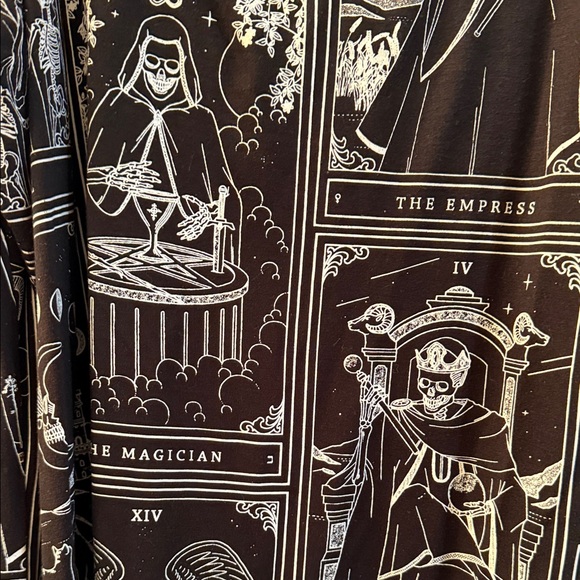 Killstar Black and White Tarot Camisole - Picture 4 of 11